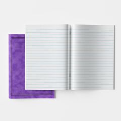 A4 Exercise Book 12mm Ruled 80pg Purple 50pk Purple hi-res